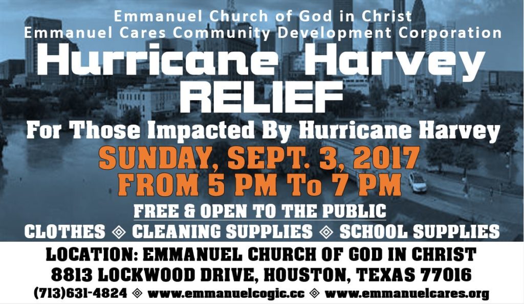 Hurricane Harvey Relief – Emmanuel Cares